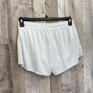 *Holloway Ladies' Athletic Shorts Size L White Running Summer Lightweight Womens